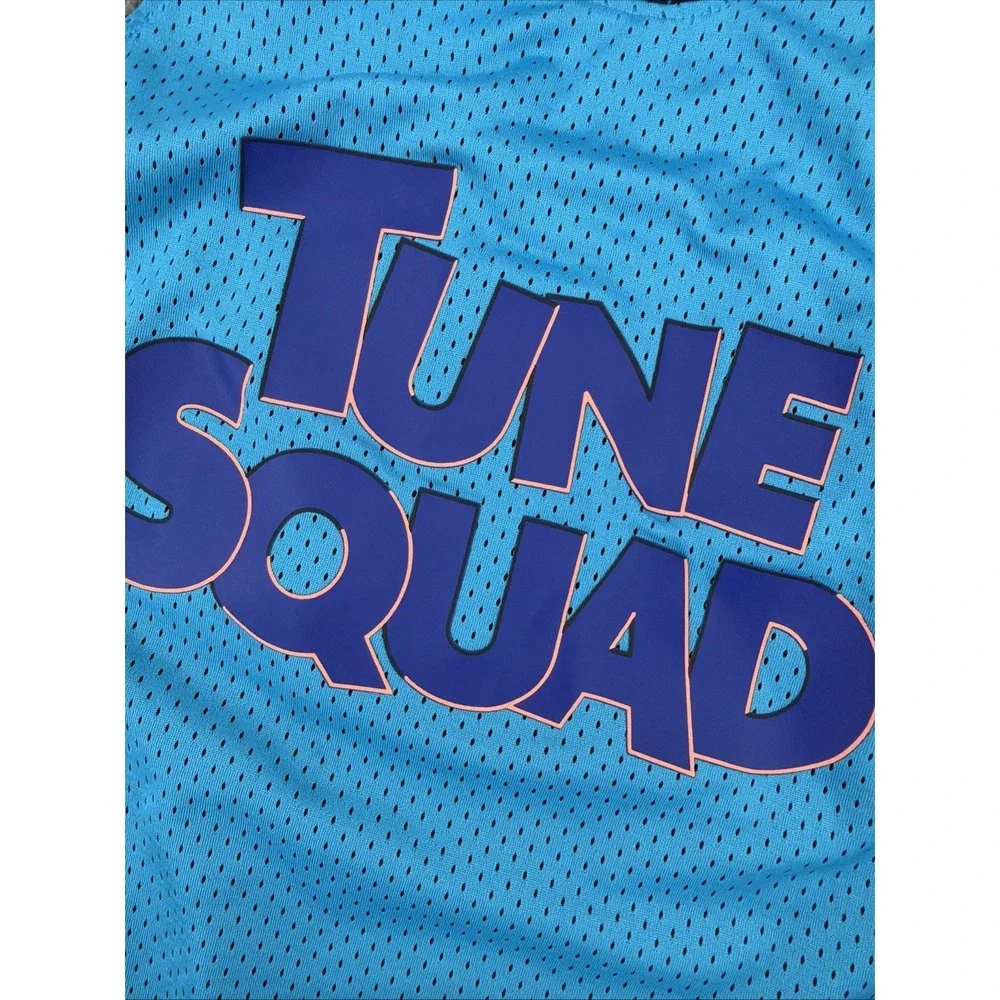 Nike Unisex Blue Black Tune Goon Squad Space Jam Reversible Basketball Jersey Lg